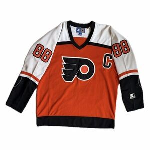 Vintage 90s Starter Philadelphia Flyers Eric Lindros NHL Jersey — Size Large